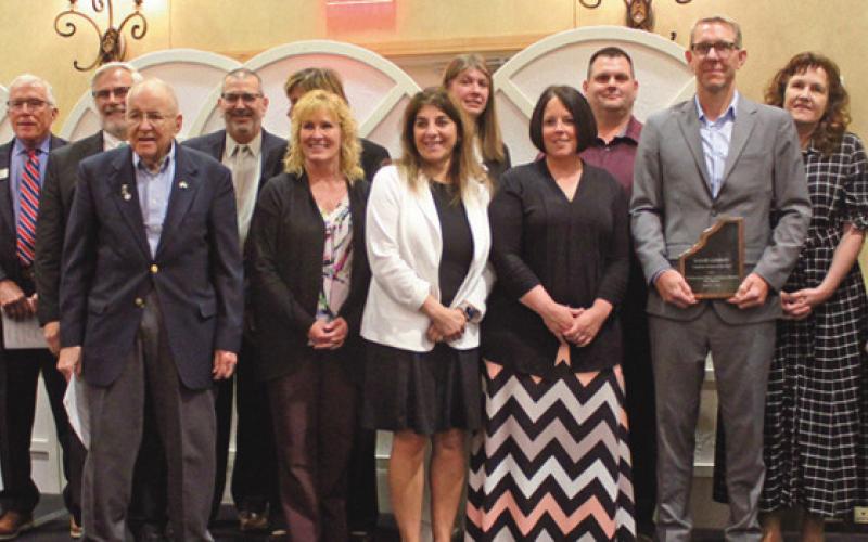 Above is Jerry Greiner, NWSD president, far right, with his staff and board members.