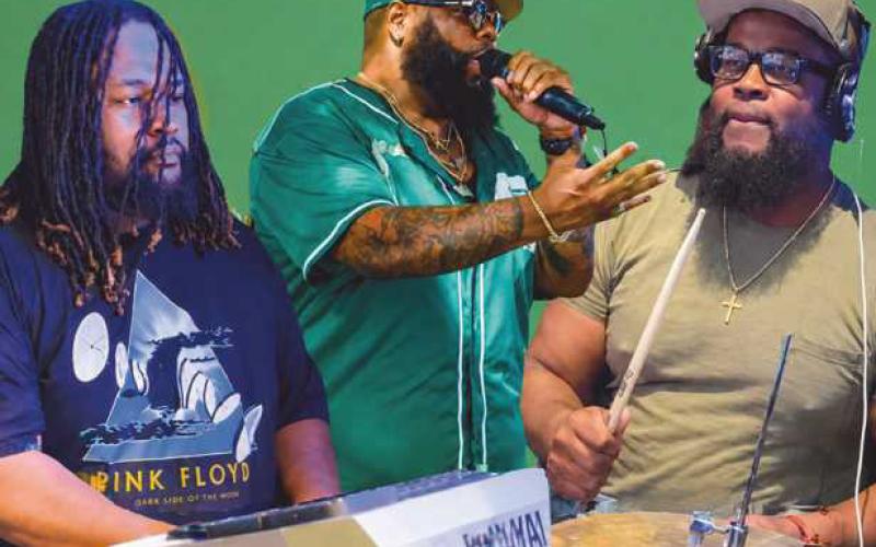 Band members are, from left, Armoné Blakely, Corey (Big C) Coley and Keith Ransey Jr.