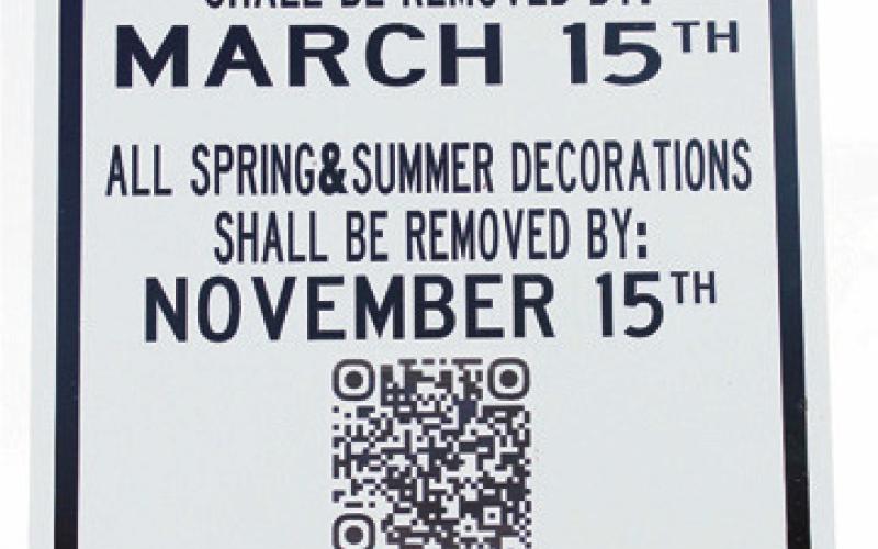 Signage posted at Ft. Meigs Cemetery