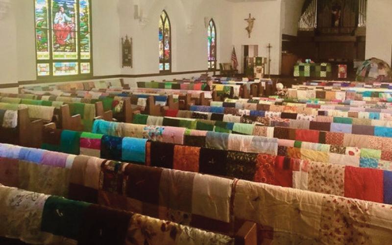 Blessing of the quilts, kits held at Zoar