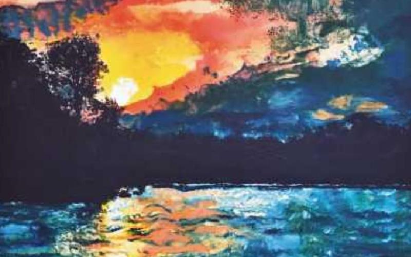 Beth Genson’s solo exhibit features this work. It will be on display until August 13 at the Walter E. Terhune Art Gallery.