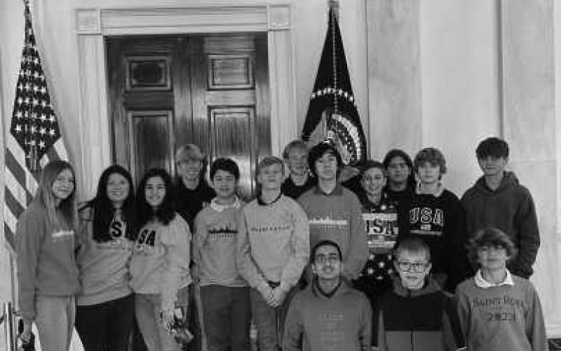 The eighth graders enjoyed a visit to the White House.