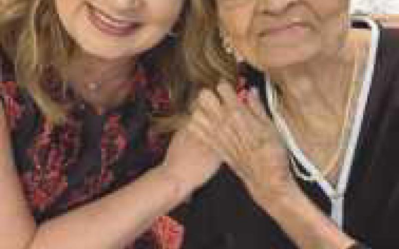 Kristine Goldsmith with her Aunt Molly.