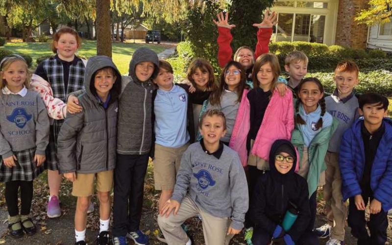 Saint Rose third graders learn about local history on walking tour