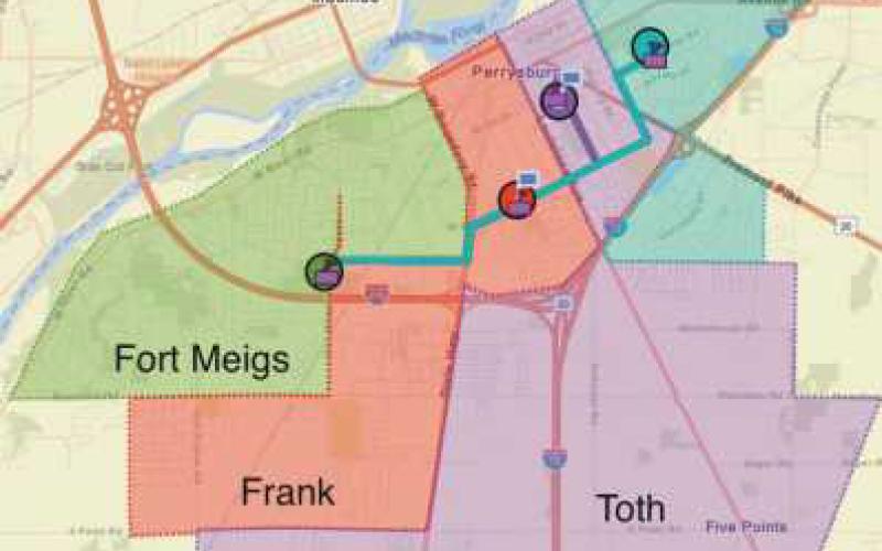 Map of approved redistricting.