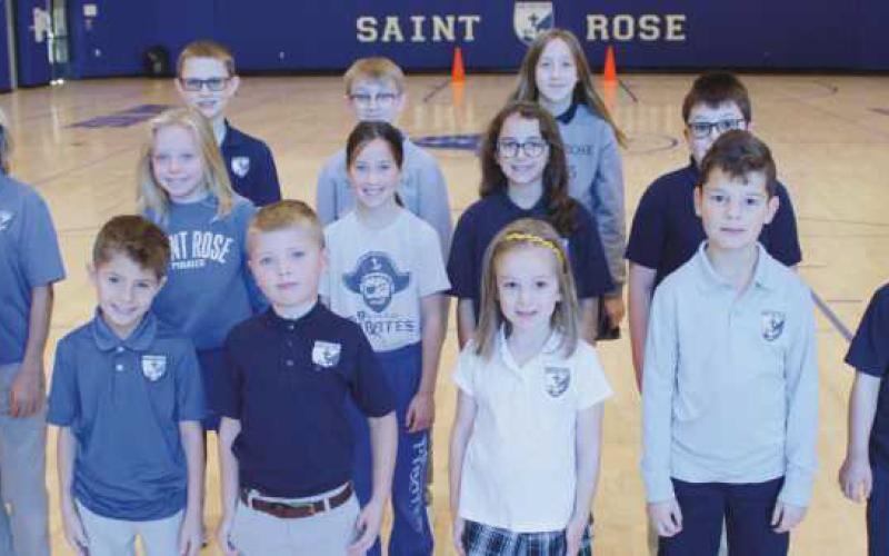 St. Rose School selects ‘Be Kind’ students for October