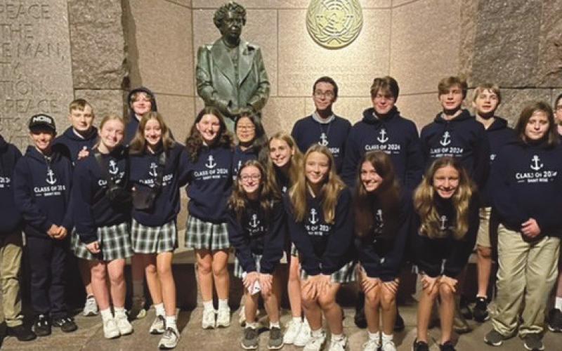 St. Rose eighth graders take annual class trip