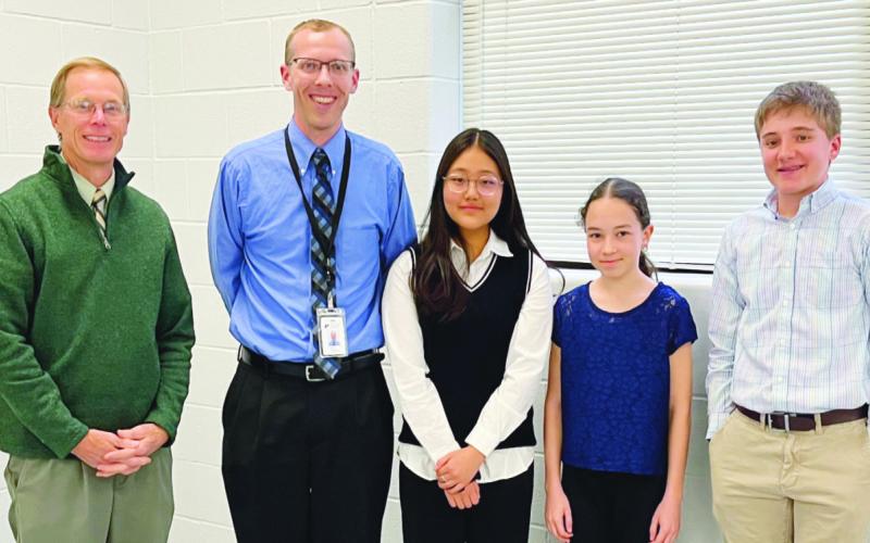 MathCounts state qualifiers were recognized for their achievements.