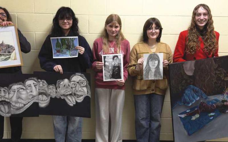From left: Myles Provenza, Maraea Biami, Julia Hahl, Sedona Seiverth and Madison Fisher.