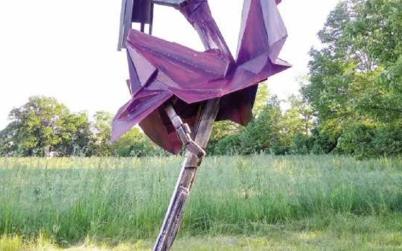 “Resplendent” by G. Mendez is one of the sculptures featured in the year-long Perrysburg Sculpture Walk at Woodlands Park starting August 21.