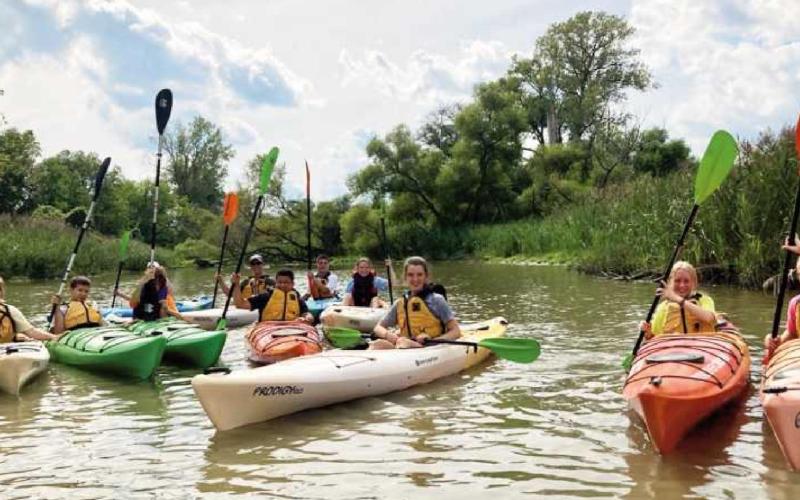 St. Rose students explored the Maumee River and its islands aboard kayaks.