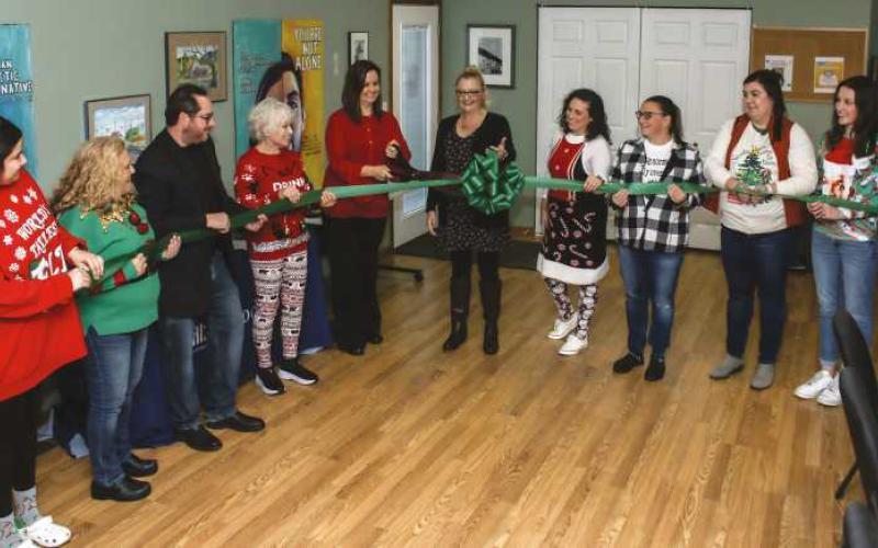 NAMI showcased its new office space at 1250 Ridgewood Drive, Bowling Green, with a Christmas open house November 29.