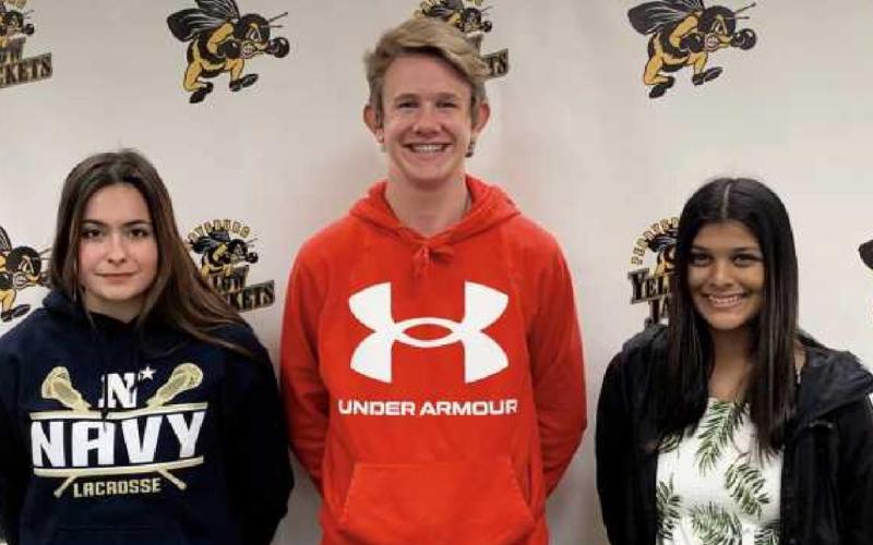 Olivia Meinke, Zach Madaras and Devika Bhavsar