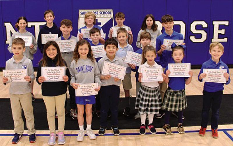 St. Rose recognizes Students of the Month