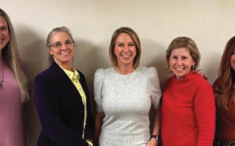 Members of the WCRWC Executive Committee are, from left: Dr. Megan Costello, treasurer; Tiffany Densic, second vice president; Sally Culling, president; Dr. Marcia Latta, first vice president, and Julie Hicks, secretary. Not pictured: Beverley Hirzel, immediate past president.
