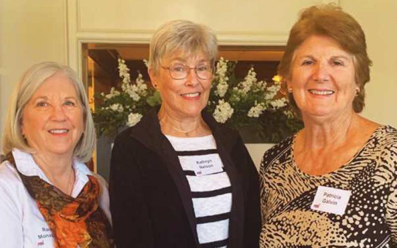From left, CCS President Randi Monaghan, CCS Spirituality Chairwoman Kathryn Nelson and Past President Pat Galvin. All three are currently serving on the CCS Toledo board of directors.