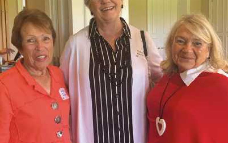 From left, members Darlene Johnson, Kathy Zacharius and Pixie Krumlauf