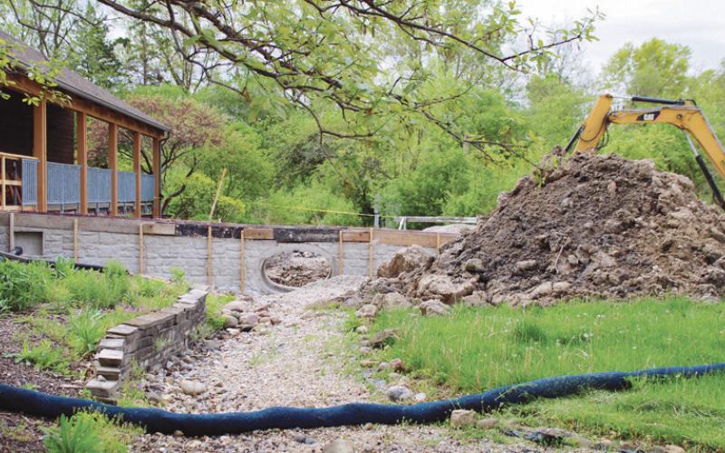 Entry ramp construction underway at W.W. Knight