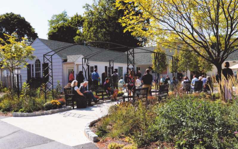The new 577 courtyard garden oasis renovation.