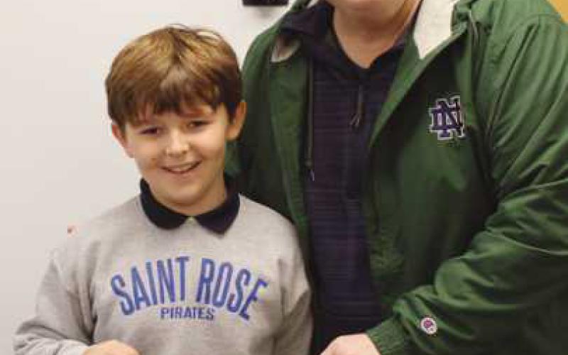 St. Rose students receive awards in Knights of Columbus Christmas contest