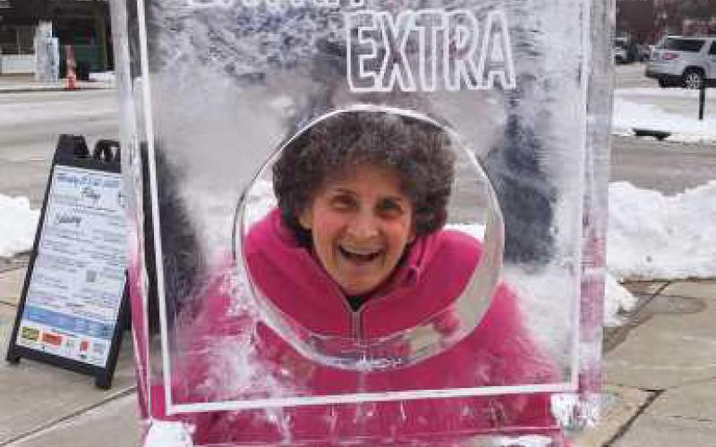Winterfest sculptures create icy fun