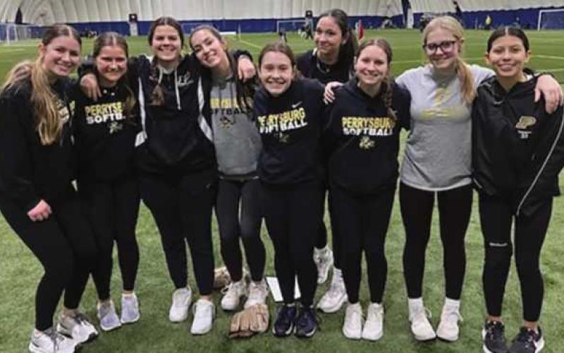 From left, PHS volunteers Aly Seuberling, Gracie Perry, Alyssa Bradford, Bella Click, Sophie Halm, Noelle Evans, Lilah Hinkleman, Cheyanne Smith and Isabella Vasquez. Not pictured: Morgan Hoverman.