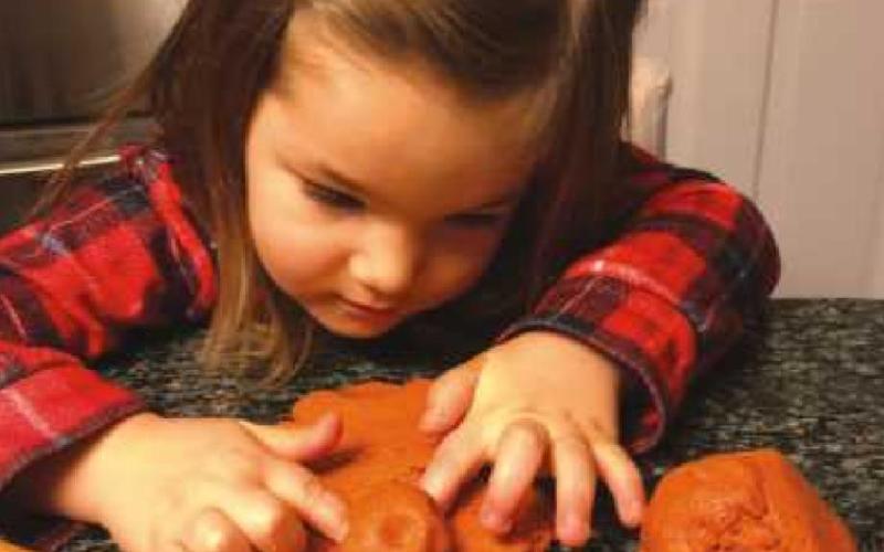 Pumpkin pie spice play dough