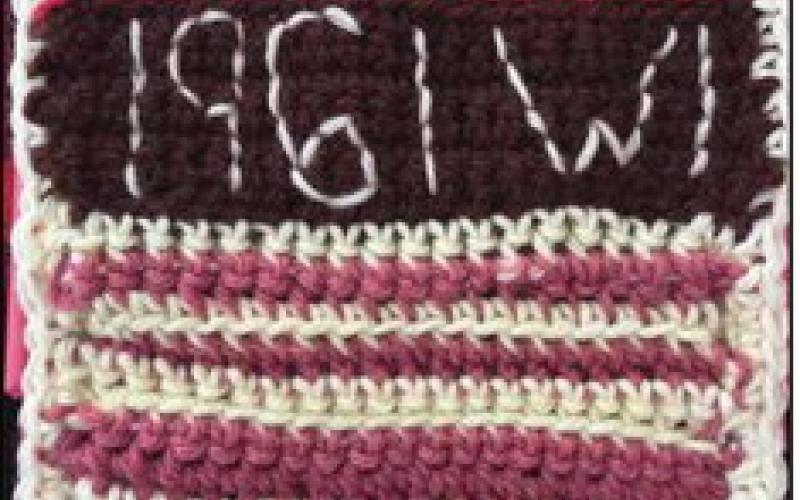 March Square of the Month, created by Carol Schneider, featuring her wedding year.