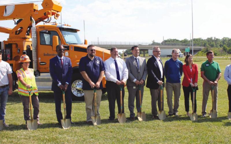 ODOT and elected officials break ground on the new I-475, U.S. Route 20A interchange.