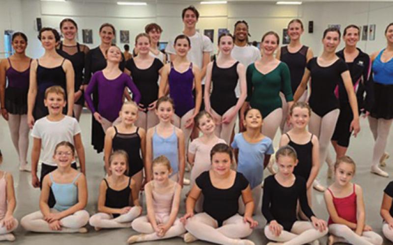 Perrysburg area residents pictured are dancers in BTT’s “A Night Before Christmas At the Museum.” The performers include Perrysburg area residents Jack Cygnor, back row, fifth in from left, and Gwendlyn Bechtol, front row, fifth in from the left.