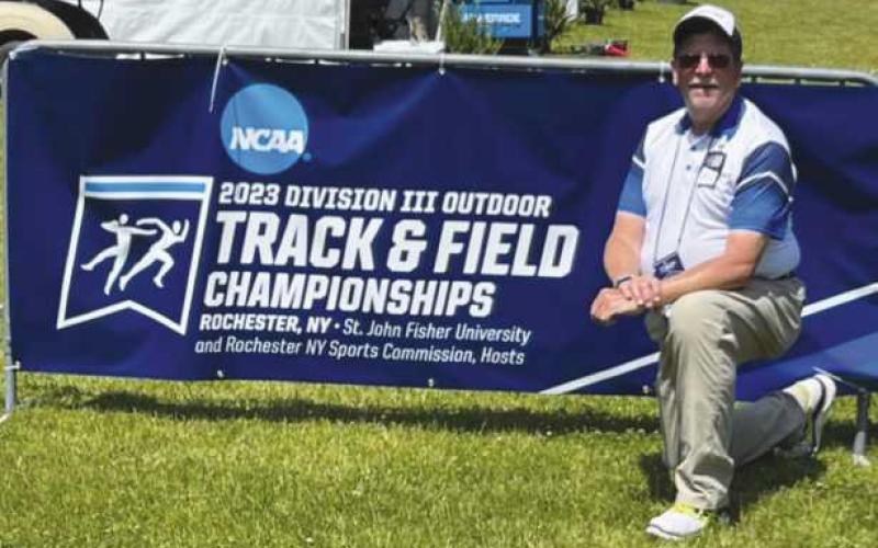 Jimm Swartz at the Track and Field Championships.