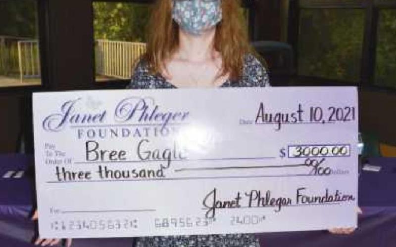 Janet Phleger Foundation awards scholarship to PHS grad Bree Gagle