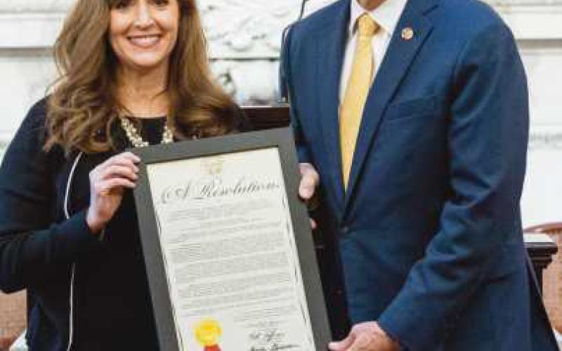 Senator Gavarone honors retiring public servant, Chancellor Randy Gardner