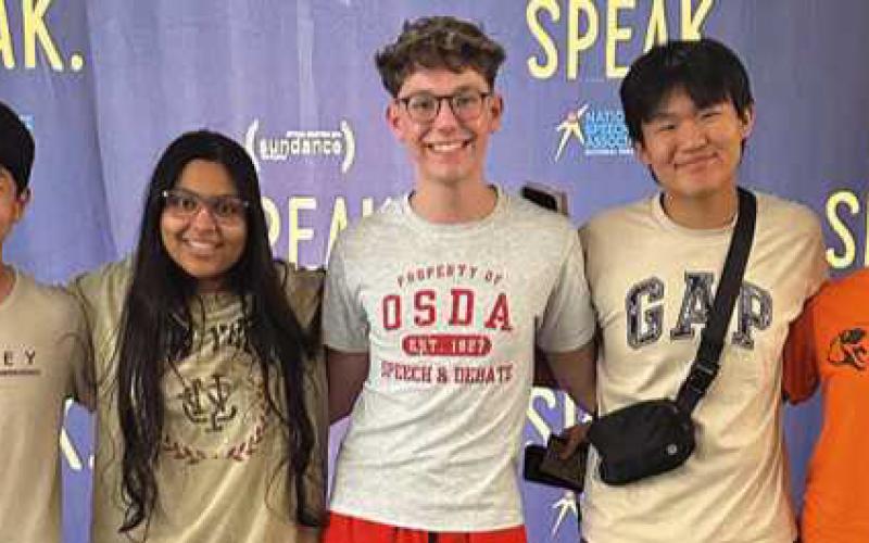 From left: Alex Ban, Aymana Alam, Seth Ermie, Robinson Zhang and Iris Weisstein.