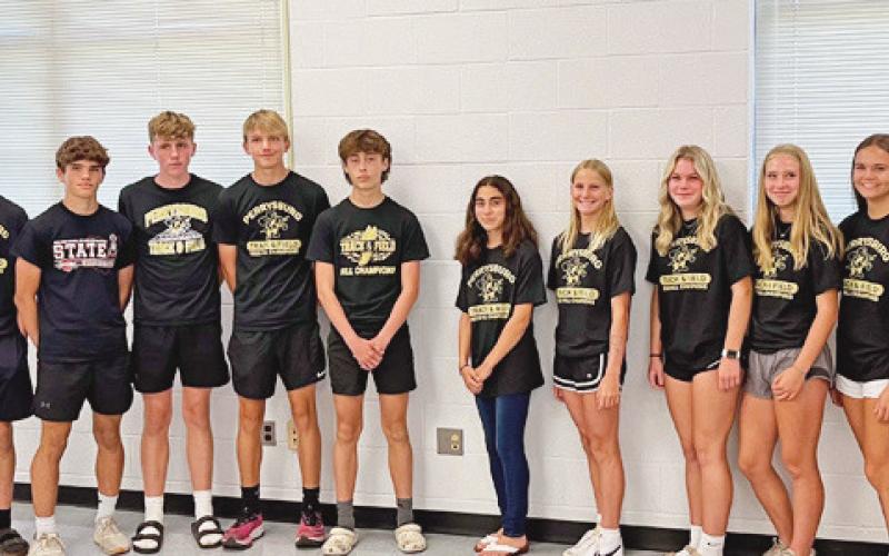 PJHS track team recognized by school board