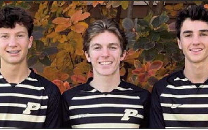 PHS students Caden Geissler, Jack Bowe and Bennett Geissler.