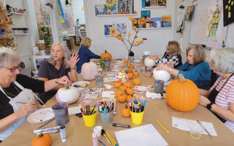 Perrysburg Garden Club creates artistic painted pumpkins