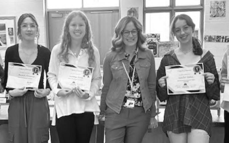High school ceramics and art contest winners