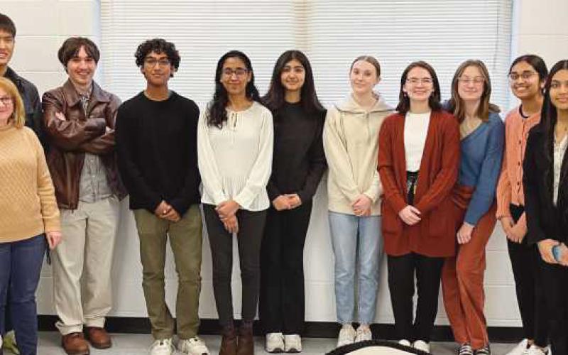 Perrysburg High School Speech and Debate team state qualifiers were recognized by the school board.
