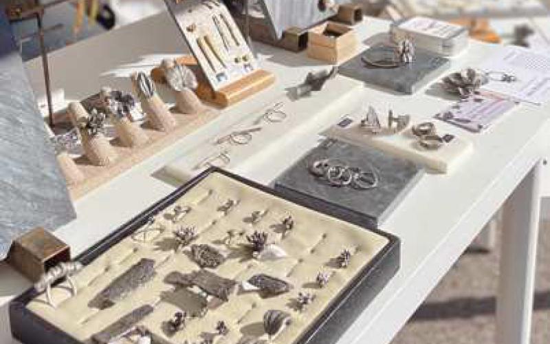 The show will include jewelry, ceramics, painting, glass, photography, fiber and more.