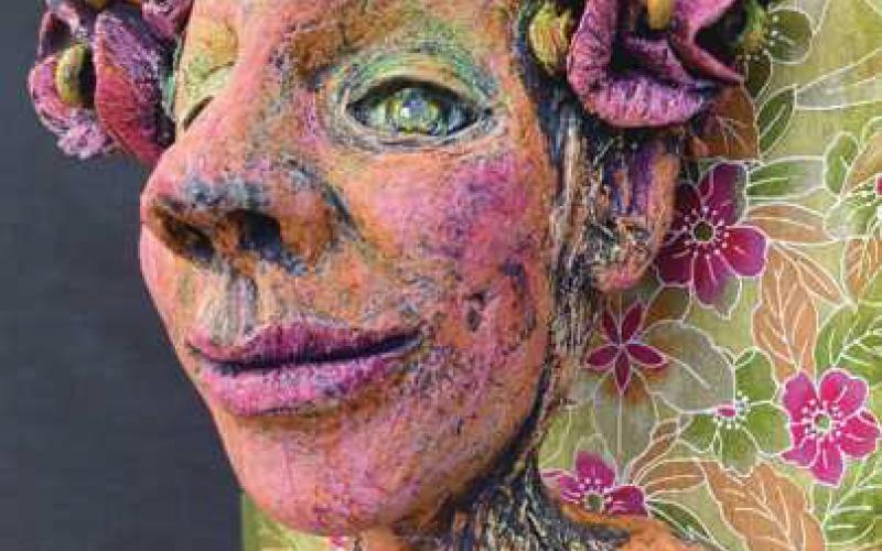 Sculpture by artist Pamela Day.
