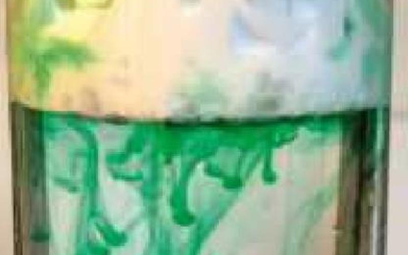 Shaving cream rain clouds