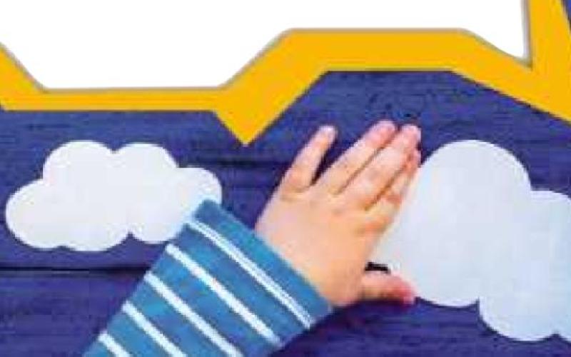 Shaving cream rain clouds