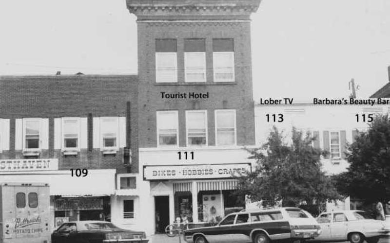By 1974, businesses had changed in addresses 109 through 115 Louisiana Avenue.