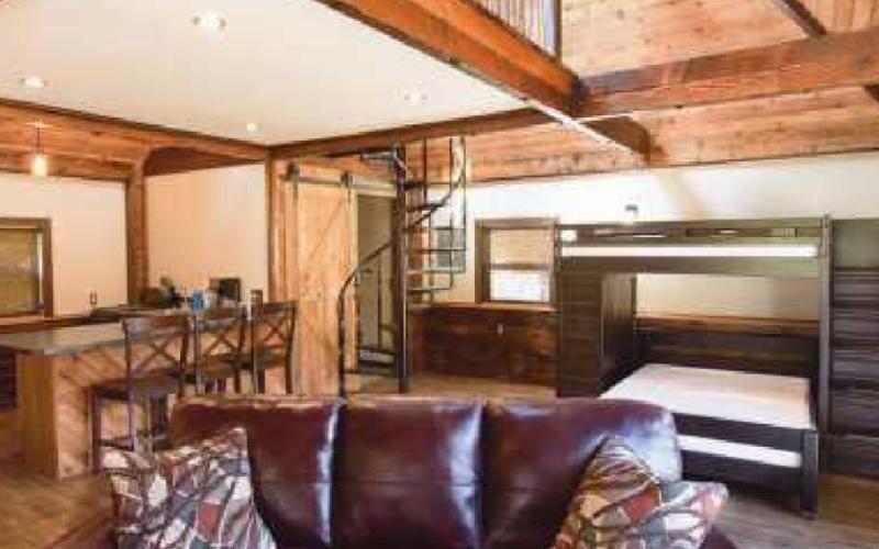 The staycation raffle package includes a family overnight stay in a Toledo Metroparks cabin like the one pictured above.