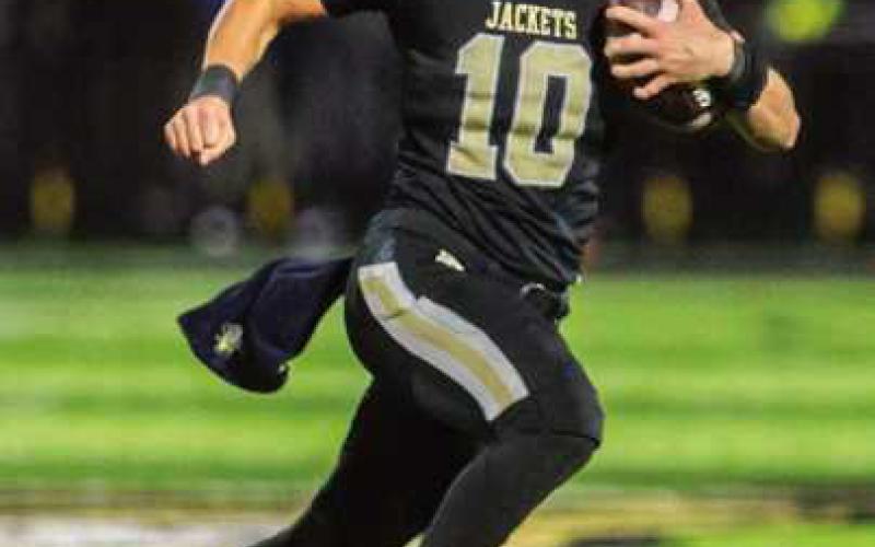 Sophomore quarterback Brady Maxwell ran the ball for four consecutive plays, ultimately scoring a touchdown.