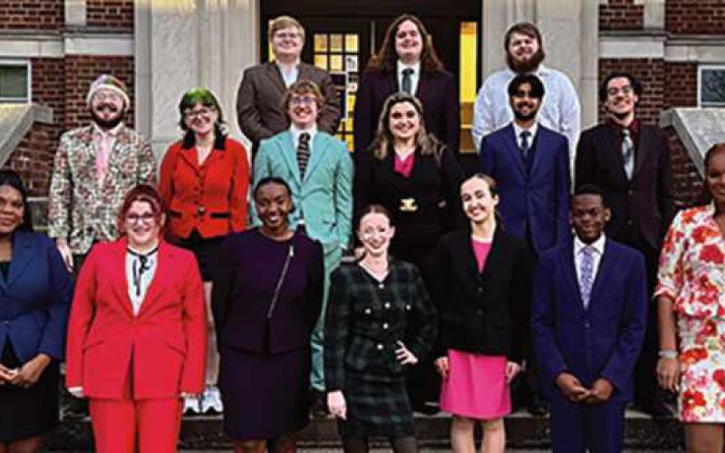 From left, back row: Joshua St. Peter, Kole Ingram and Chase Shockley. Middle row: Christian Butterfield, Oli Wood Morris, Nik Schintgen, Antonina Clementi, Ameya Puranik and Jay Roccaforte. Front row: Jaleon Brown, Sophie Todaro, Cecilia Alali, Joie Willoughby, Sydney Rettig, Aquilla Dunn and Jade Ismail.
