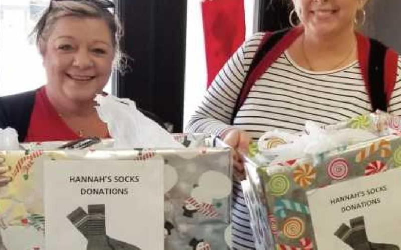 Preschool annual sock drive benefits Hannah’s Socks