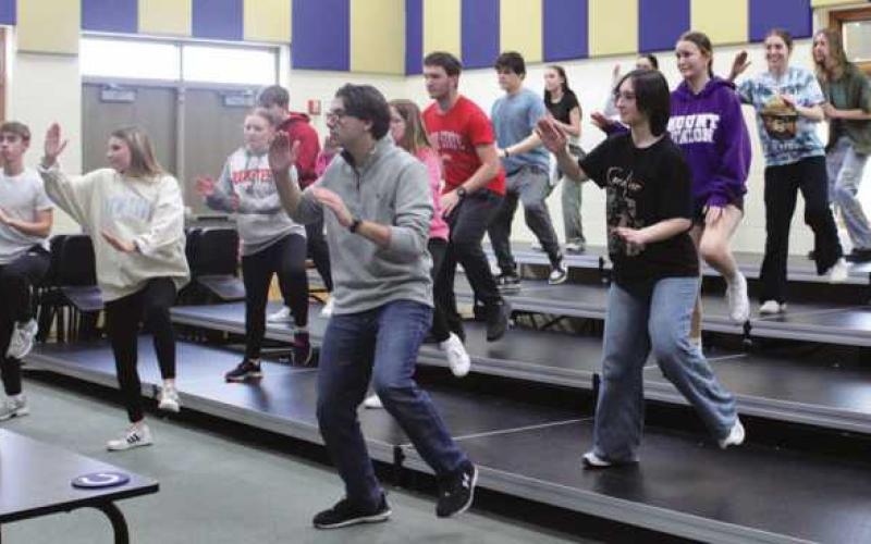 Choreography rehearsal.