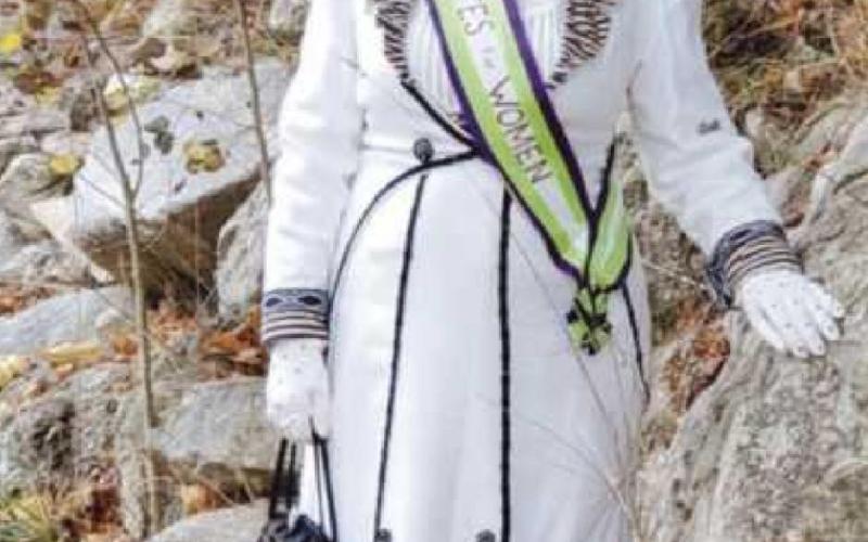 At the June 22 program, Kathy Dowd will present a fashion show of what suffragists wore.